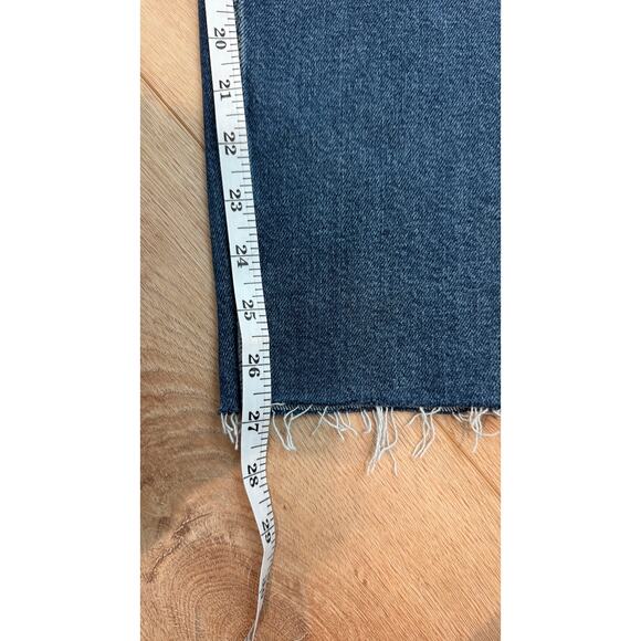 RE/DONE 90s High Rise Ankle Crop Jeans – Size 27 – Dark Stone Wash - Picture 11 of 14
